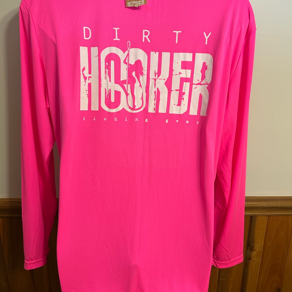 SportTek Pink Athletic Fishing Shirt